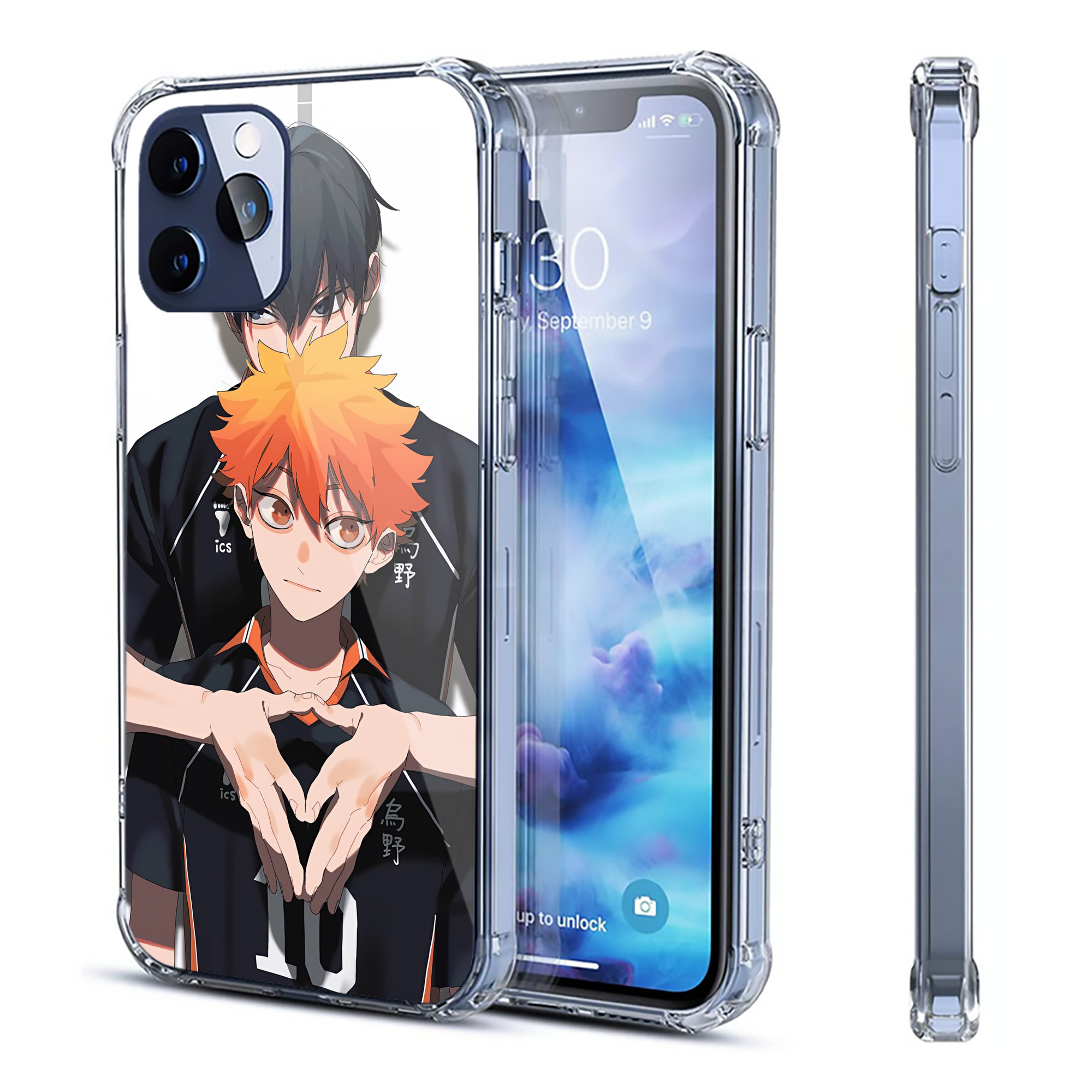 （画像用） ハイキュー!! Haikyu!! 【iPhone 12シリーズ対応】透明スマホケース（クリアソフトケース）